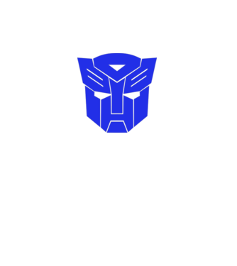 Autobot model alb pe tricou