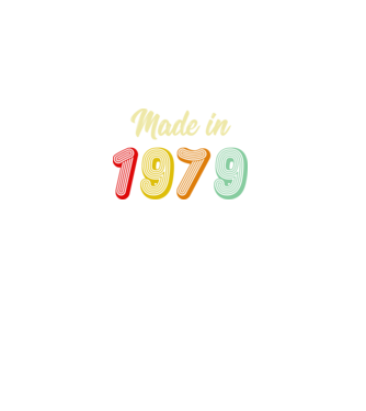 made in 1979 retro model negru pe tricou