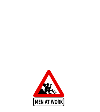 men at work model negru pe tricou