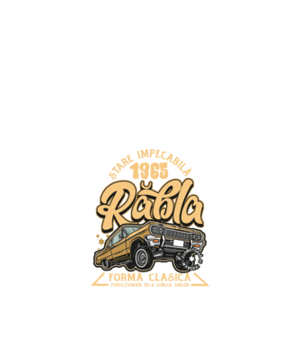 Rablă 1965 model negru pe tricou