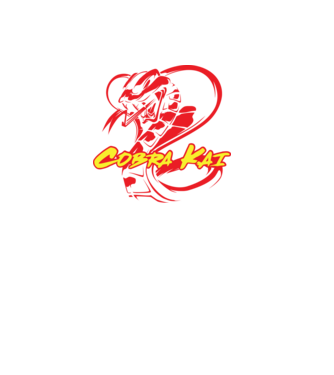 cobra kai simple model negru pe tricou