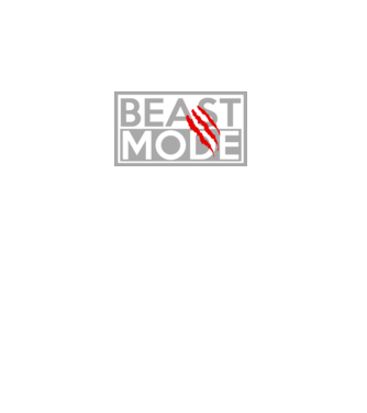 Beast mode model negru pe tricou