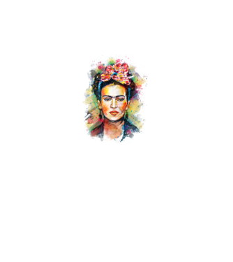 Frida Kahlo model alb pe tricou