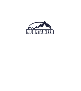 mountaineer model alb pe tricou