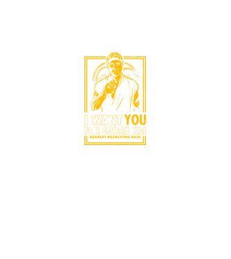 I want you cobra kai model negru pe tricou