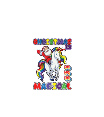 CHRISTMAS IS MAGICAL model negru pe tricou