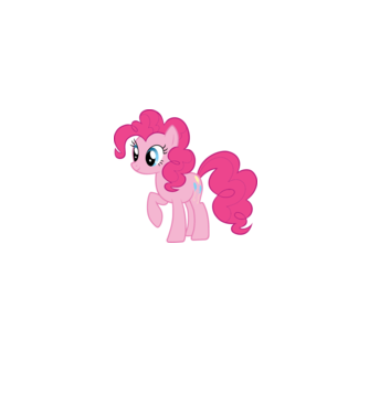 Pinkie Pie model roz deschis pe tricou
