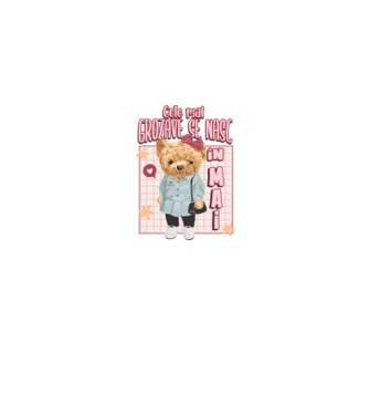 Teddy cele cool girl MAI model gri pe tricou