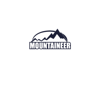 mountaineer model alb pe tricou