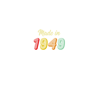 made in 1949 retro model negru pe tricou