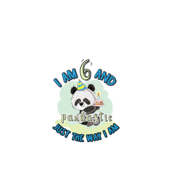 PANDASTIC 6 model alb pe tricou