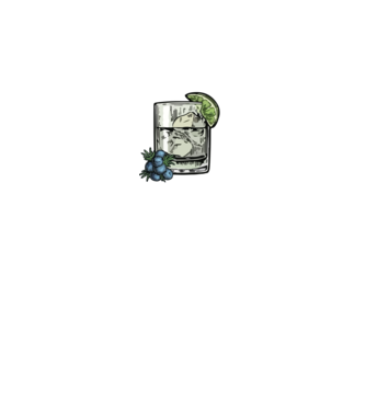 Let the fun be gin model negru pe tricou