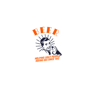 beeer model alb pe tricou