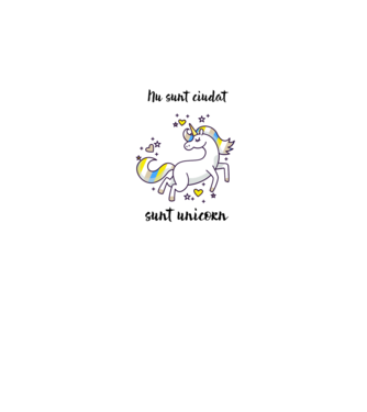 Nu sunt ciudat - sunt unicorn model gri pe tricou