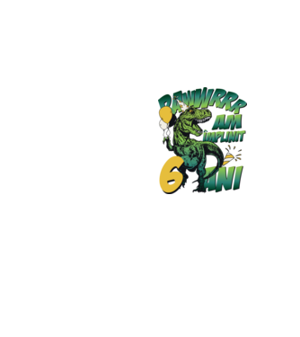 Rawr Am împlinit 6 ani model galben neon pe tricou