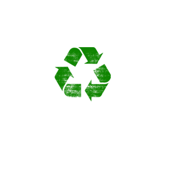 RECYCLE model negru pe tricou