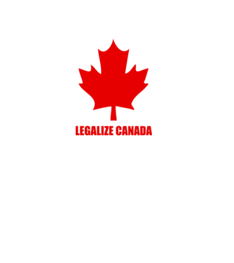 Legalize Canada model alb pe tricou