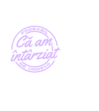 Probabil că am întârziat de undeva model alb pe tricou