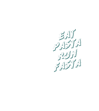 eat pasta run fasta model galben neon pe tricou