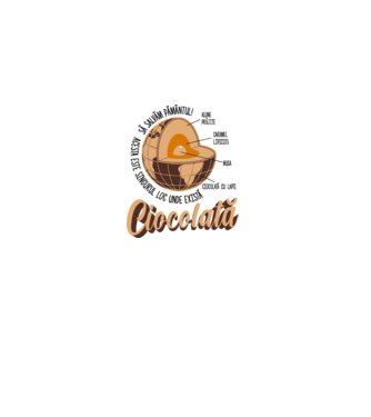 să salvăm Pământul! acesta este singurul loc unde există ciocolată - alune prăjite, caramel lipicios, nuga, ciocolată cu lapte model alb pe tricou