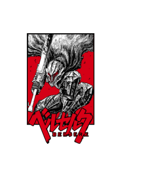Berserk Guts model negru pe tricou