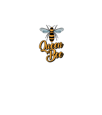 Queen Bee model gri pe tricou