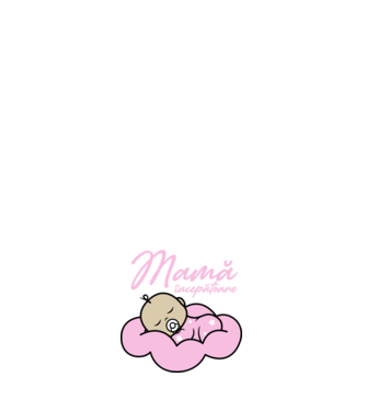 Mamă începătoare model alb pe tricou