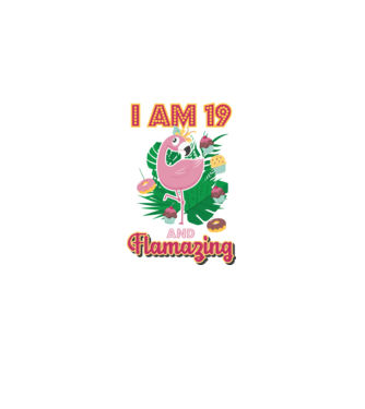 FLAMAZING Birthday 19 Years old model alb pe tricou