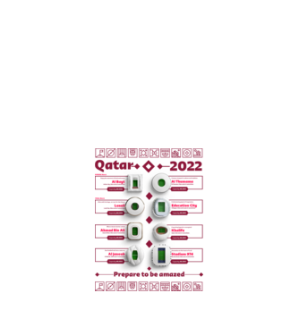 Qatar 2022 Stadiums white model alb pe tricou
