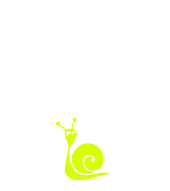 Snail model alb pe tricou