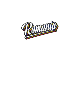 România retro model alb pe tricou