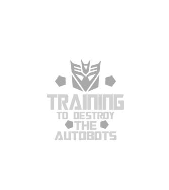 Training to destroy the autobots model negru pe tricou