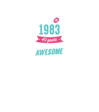 Made in 1983 model negru pe tricou