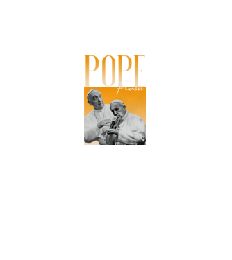 Pope Frances 90s poster model negru pe tricou