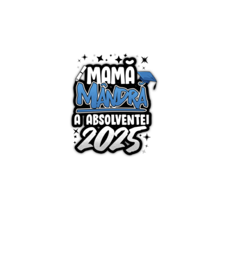 Mamă Mândră a absolventei model alb pe tricou