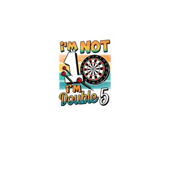 Darts Birthday 10 years old model negru pe tricou