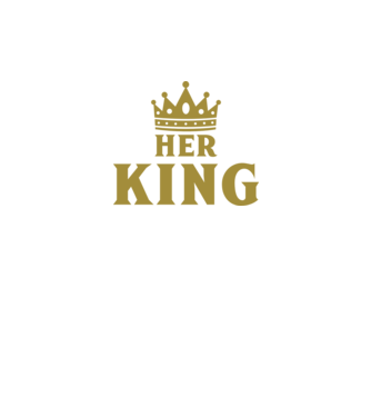 Her King model negru pe tricou