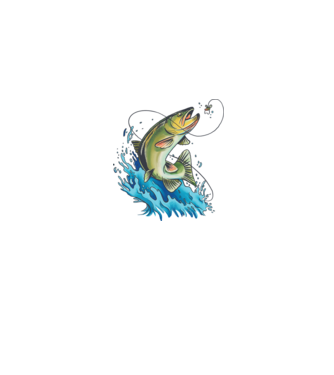 Fish model gri pe tricou