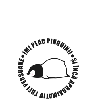 Îmi plac pinguinii - și încă aproximativ trei persoane model alb pe tricou
