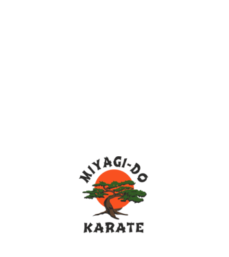 Miyagi-do karate cobra kai model negru pe tricou