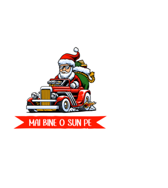 Să-l lăsăm pe Moș Nicolae, mai bine o sun pe nașa! model negru pe tricou