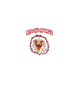 bite like an eagle cobra kai model negru pe tricou