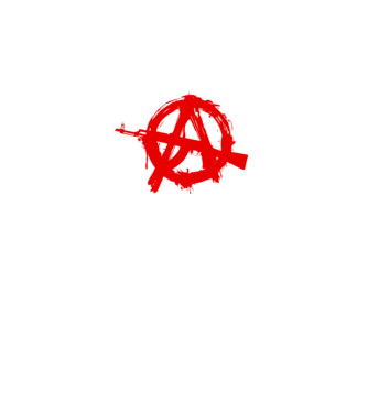 Akanarchy model alb pe tricou