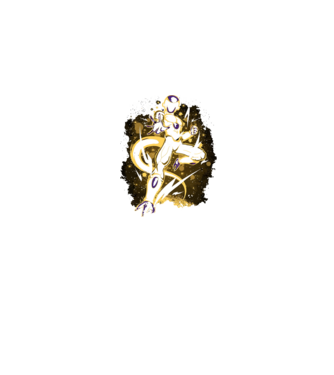 golden freeza dragonball model albastru jeanși pe tricou