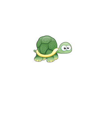 Turtle model albastru deschis pe tricou