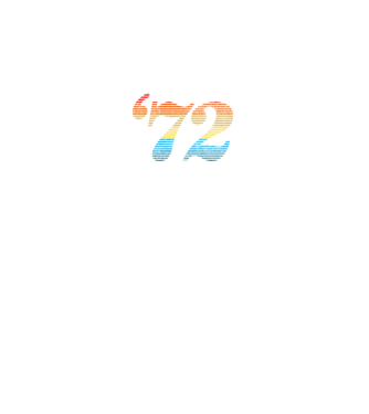 Retro Birthday 1972 model negru pe tricou