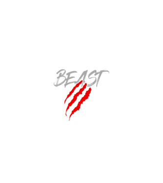Beast model negru pe tricou