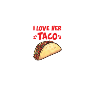Couple TACO model alb pe tricou