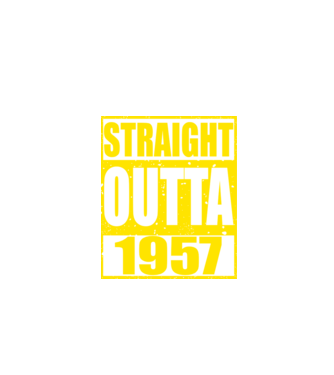 Straight Outta - 1957 model roșu pe tricou