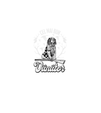 Cel mai bun vânător model negru pe tricou